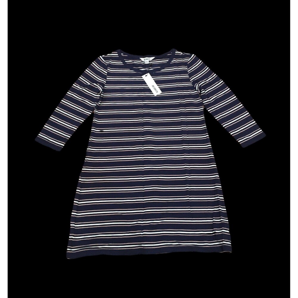 BB Dakota XS mini dress light knit striped navy pink white dress nautical spring
